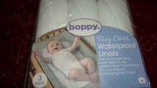 BOPPY-TERRYCLOTH-water proof liners-3 pack-China-23X11.5 size-baby burping cloth