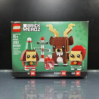 LEGO 40353 Brickheadz Seasonal Reindeer Elf and Elfie