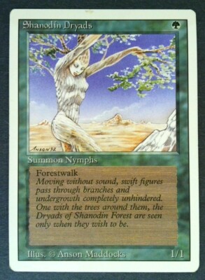 Shanodin Dryads Revised Edition Magic The Gathering MTG 3rd Ed HP 
