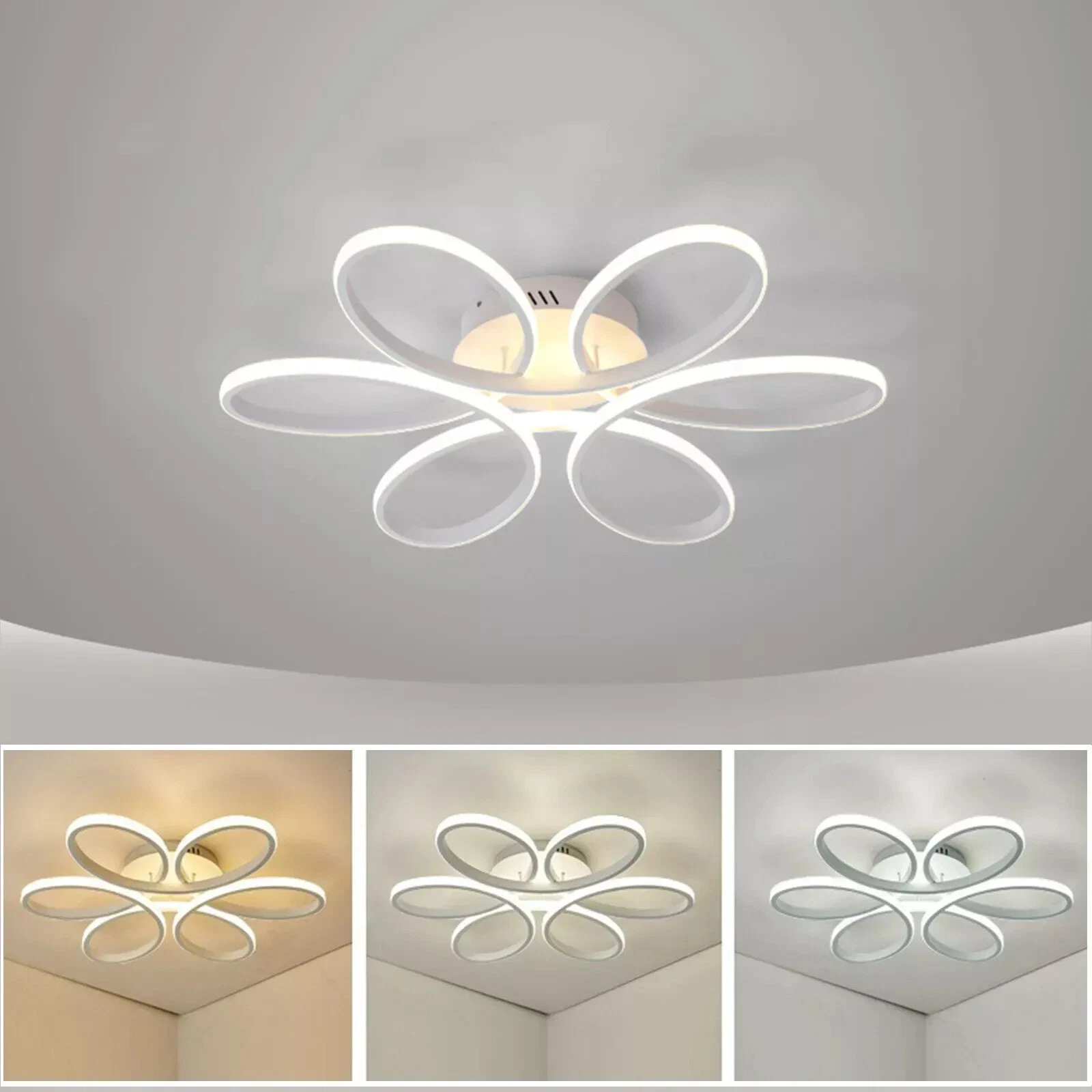 Minimalist LED ceiling lamp enhancing a contemporary home design