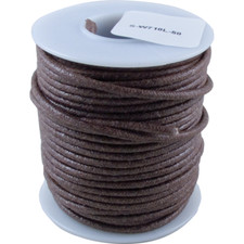 Wire, 20 AWG Stranded Core, Lacquered Cloth Cover, 600V, Length: 25 feet, Brown