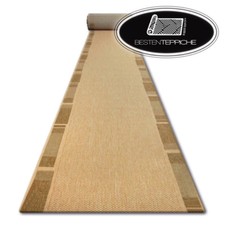 Moderne Billig Läufer SISAL FLOORLUX Rahmen Beige Breite 70 - 120 cm Modisch