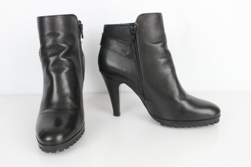 MINELLI Bottines Boots à boucles cuir noir T 40 Très bon état - Photo 2 sur 10