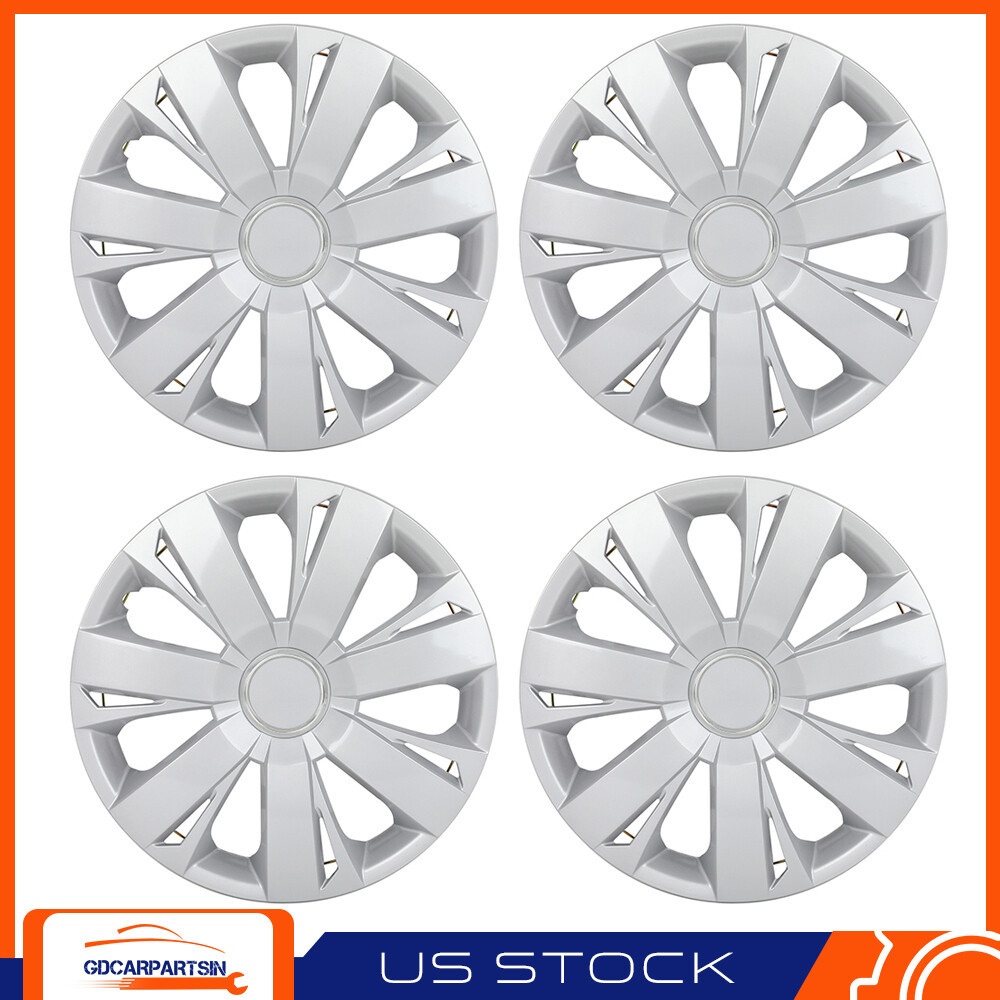 16-Inch Universal Snap-On Wheel Covers Set of 4 for R16 Tires