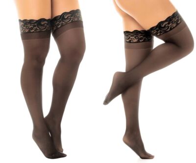 Lingerie: Mapale 1108 Sheer Thigh Highs with Stay Up