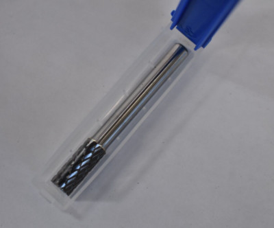 Pferd Carbide Burr Cylinder End Double Cut 5/16'' x 3/4'' x 1/4'' Shank SB-2