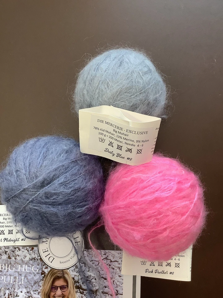 Schwedenrot Exclusiv Big Mohair incl. Anleitung