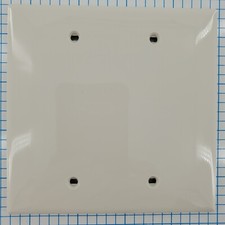 Leviton Preferred Ivory Blank Duplex 2-Gang Midway Unbreakable Nylon Wallplate