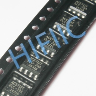 1PCS ACS712TELC-20A ACS712T Hall Effect-Based Linear Current Sensor SOP8