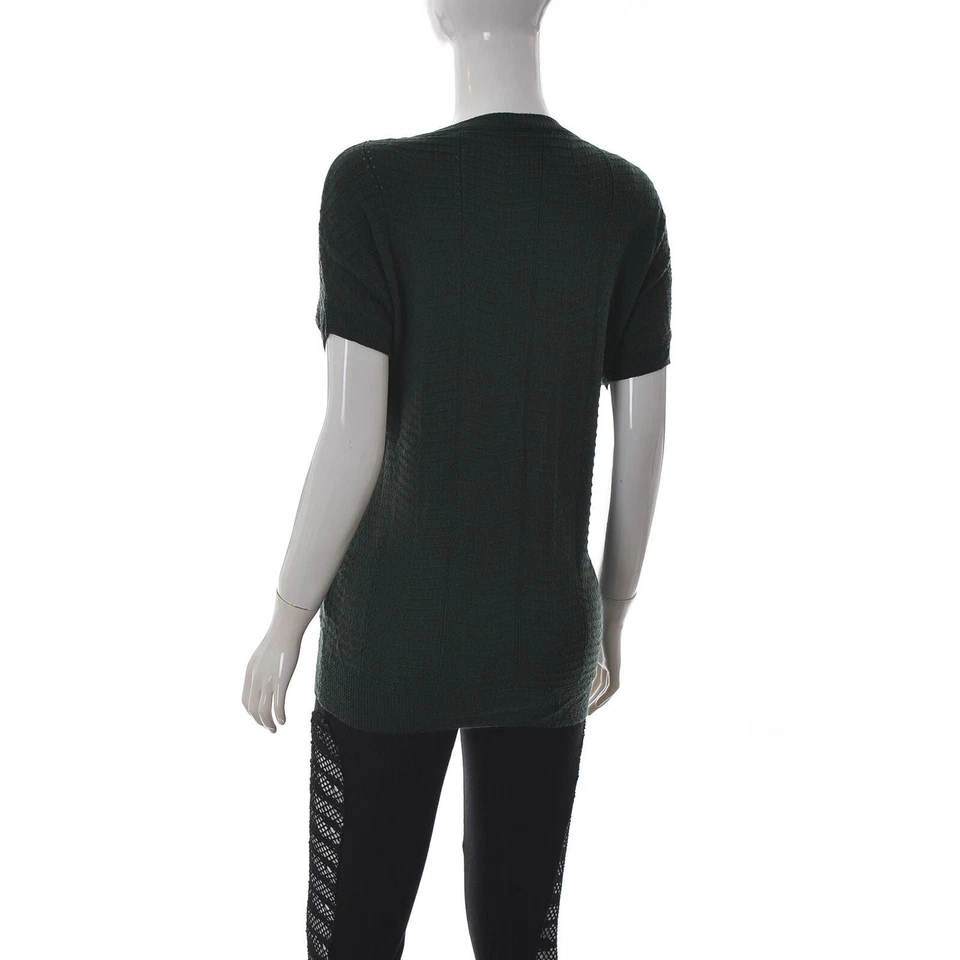 Missoni Women's Boat Neck Basket Weave Knitted Top Tunic Short Sleeve Size GB-6 - Image 3 of 4