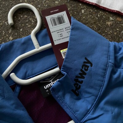 Brand New Umbro FC West Ham United Training Jacket Blue Size L