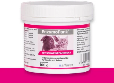 ALFAVET EnzymoPank Verdauung Bauchspeicheldrüse Hund Katze 100 g