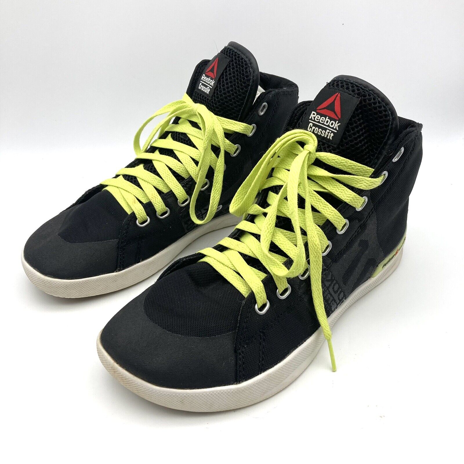 Reebok CrossFit Rcf Lite Shoes High Top Womens Size 8.5 Black Yellow M43431 |