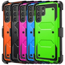 For Samsung Galaxy S20 S21 S22 S23 Ultra/ FE Case Hard Belt Clip Holster Cover