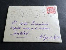 FRANCE CACHET 1950, SEUL sur LETTRE timbre 812, GANDON, oblitéré VF COVER