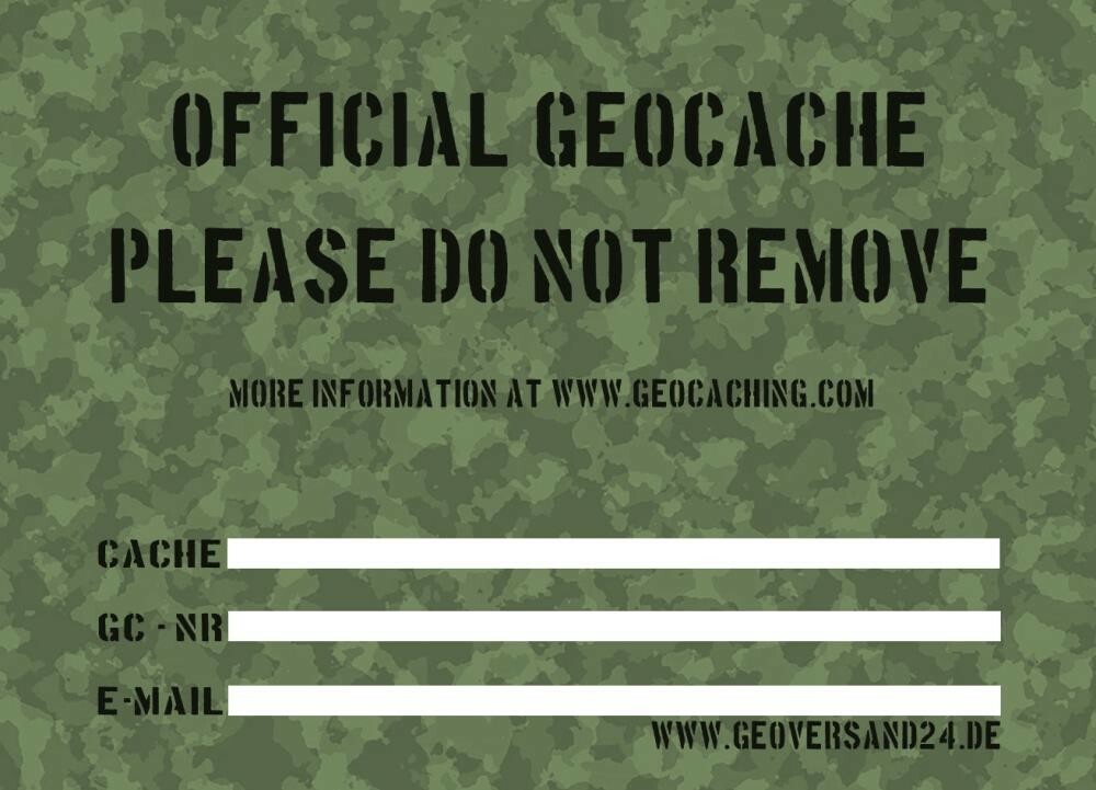 6 Inserts Geocoin - Stashnote Autocollants Pour Géocaching - Trackable - GEO-VERSAND