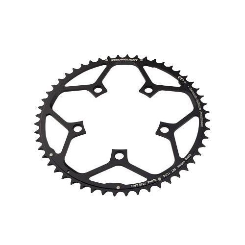 Plateau Route 5b. 46dts d.110 compact ext noir alu ta zephyr shimano 9-10 vit
