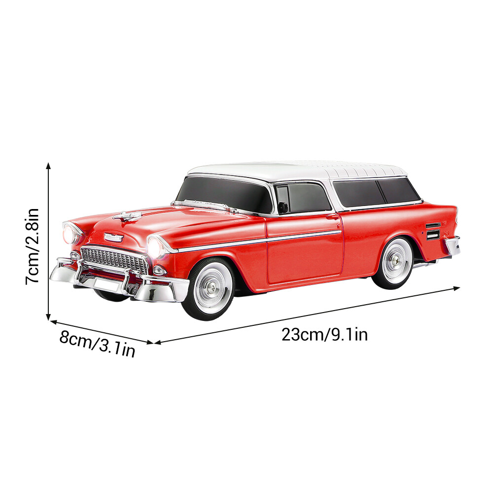 Vintage Toy Car Truck Bluetooth Speaker FM Rechargeable Battery LED USB AUX TF