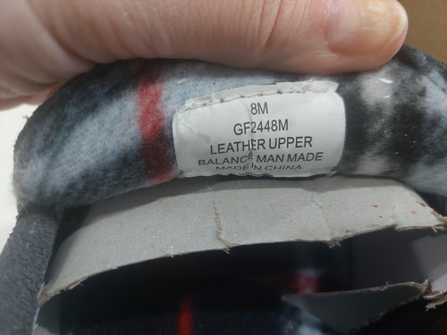 NUOVE pantofole Clarks da interno/esterno in vera pelle scamosciata foderate a quadri da uomo taglia 8 - Foto 4 di 7