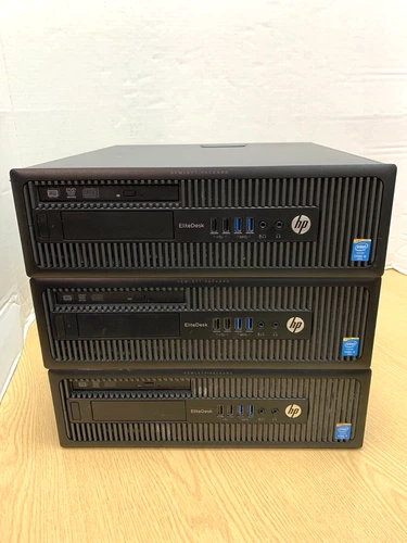3 x HP EliteDesk 800 G1 SFF Core i5 3.20GHz 8GB RAM 128GB SSD Win 11 Pro