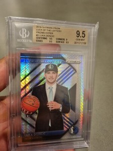 Luka Doncic 2018 rookie hyper prizm bgs 9.5