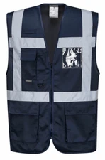 Portwest UF476 Iona Executive Safety Lightweight Zip Vest with Reflective Tape