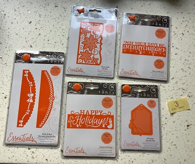 Tonic Studios Essentials Happy Holidays Header Fold Die Set & 4 andere Brandneu mit Etikett