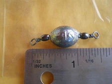 30 PCS. BLACK SWIVEL EGG SINKERS 1/2 OZ. GOOD QUALITY/FROM DO-IT MOLD/"STRIPER"