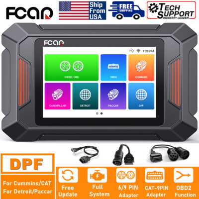 HD Diesel Truck Scanner Full System Scan OBD Diagnostic Tool OBD2 Code Reader