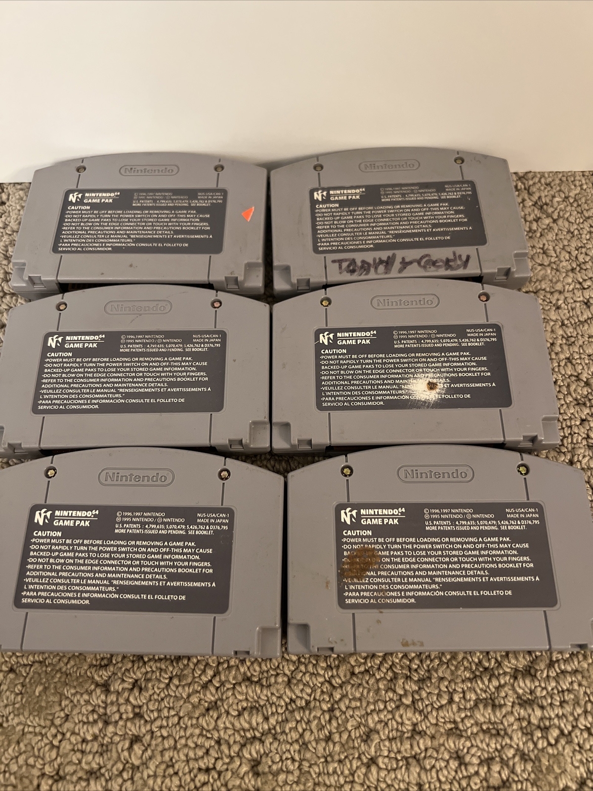 6 Nintendo N64 Game Lot Wave Race Star Wars Gex Mission Impossible