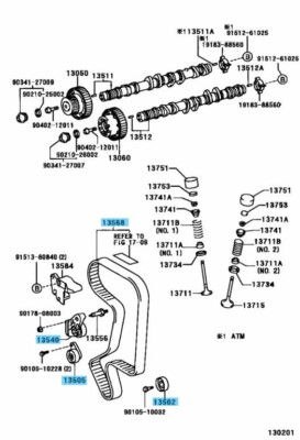 TOYOTA ALTEZZA SXE10 Genuine 3SGE Water Pump Timing Belt Tensioner