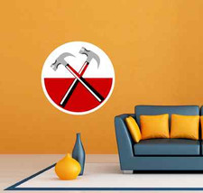 Pink Floyd Band Rock The Wall Music Room Wall Decor Sticker Decal 22"X22"