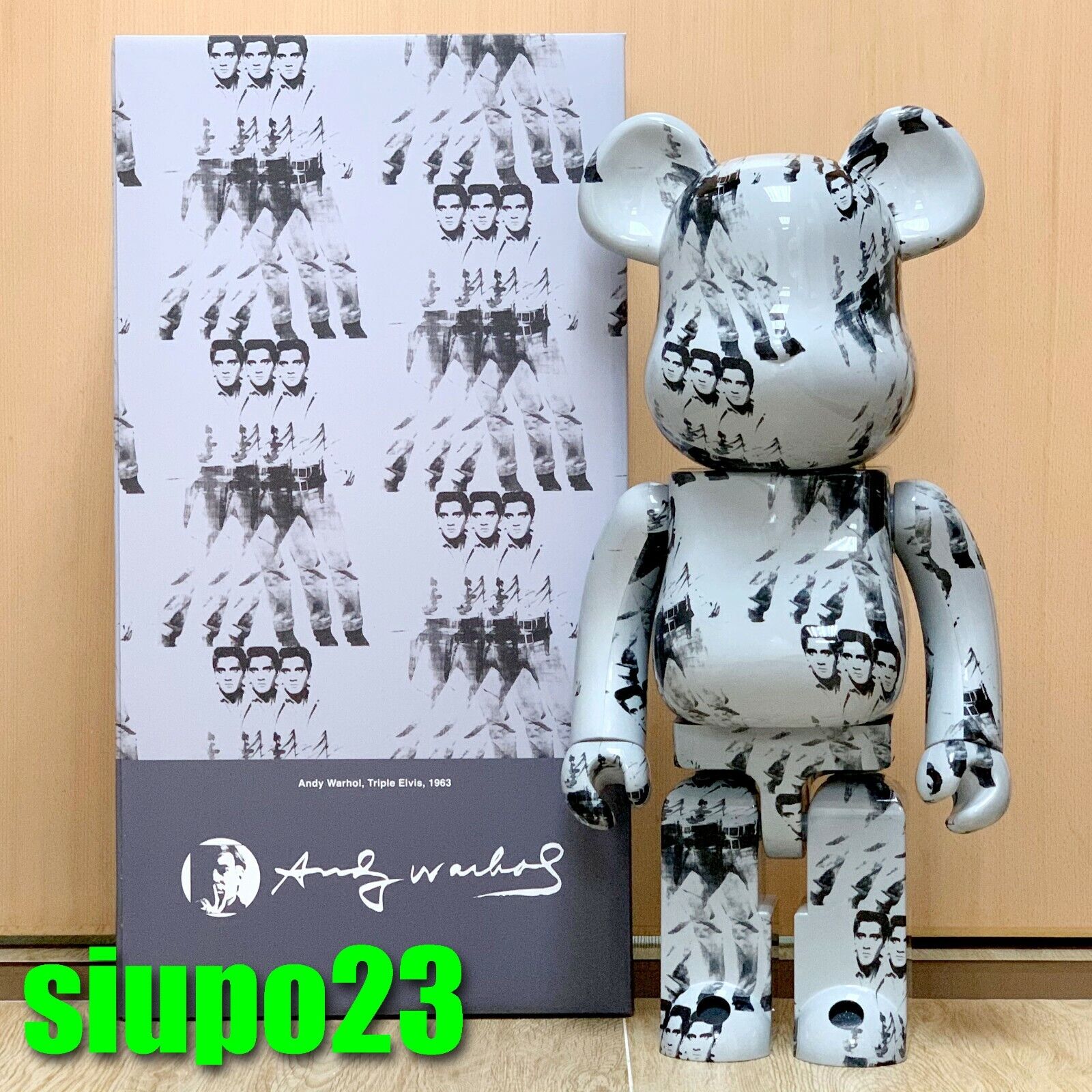 Medicom 1000% Bearbrick ~ Andy Warhol Be@rbrick ELVIS PRESLEY Ver