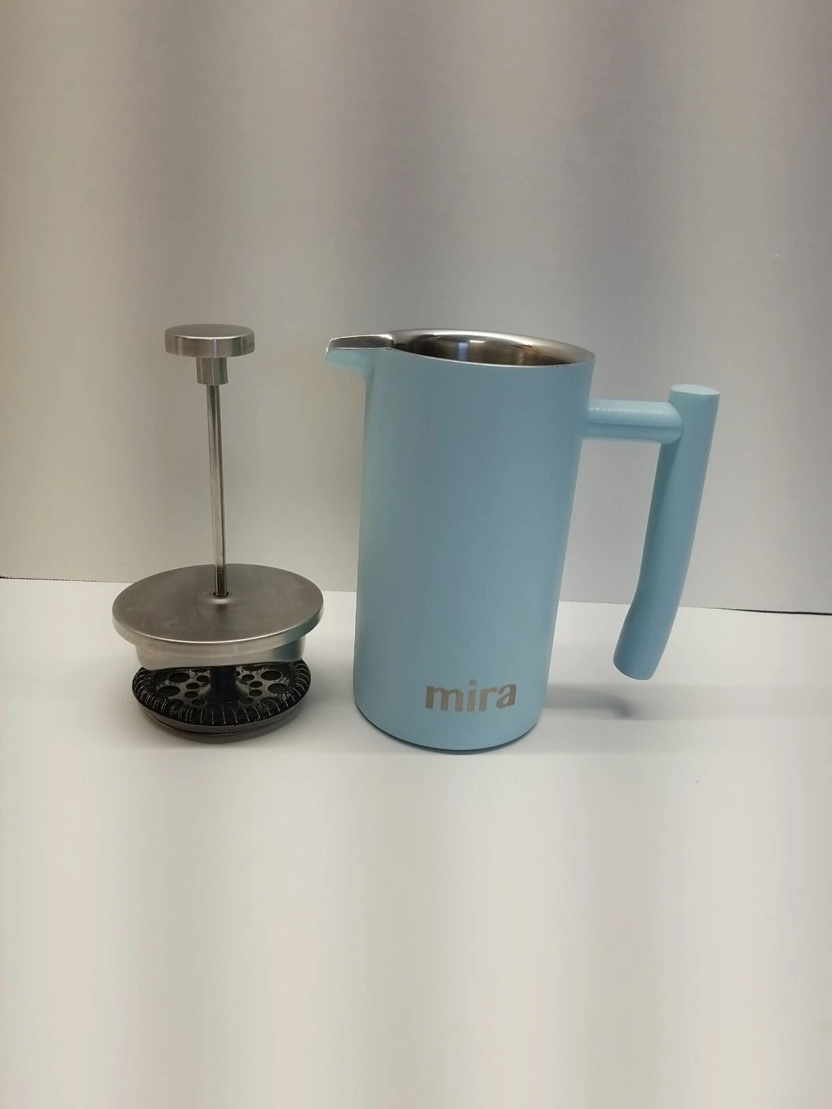 MIRA 12 oz Stainless Steel French Press Coffee Maker | Double Walled Insulated C