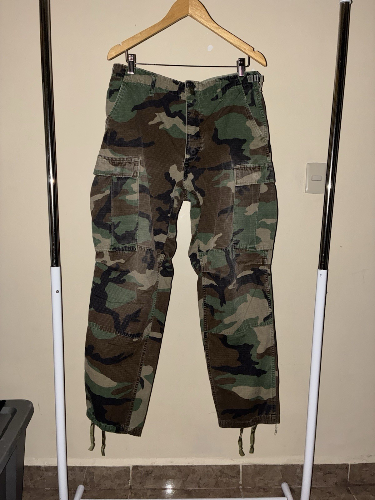 Military Woodland Camouflage BDU Pants Medium Regular