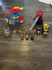 Paw Patrol Lot Lookout Tower Vehicles Figures Huge Set Pups Cars Kinetic Sand