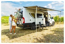 Fiamma F80s 370 Dachmarkise, Auszug 2,5 m, Polarwei&szlig;, Tuch Royal Grey