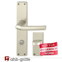 Hoppe TüRgriff Birmingham Langschild Alu Neusilber Wc Ö-Norm TüRdrüCker