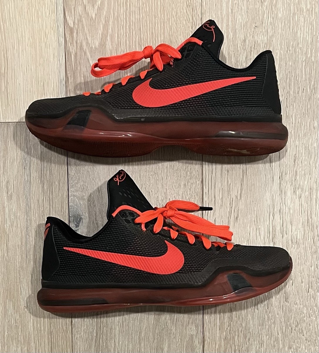 Nike Kobe X 10 Low Bright Crimson Shoes Size 10 Men's - Great