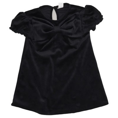 H&M, Kleid, Größe: 92, Schwarz, Polyester/Elasthan, Einfarbig, Samt #SiH
