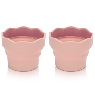 2Pcs Collapsible Paint Brush Washer, Brush Holder Cleaner Painting Water Cup ...