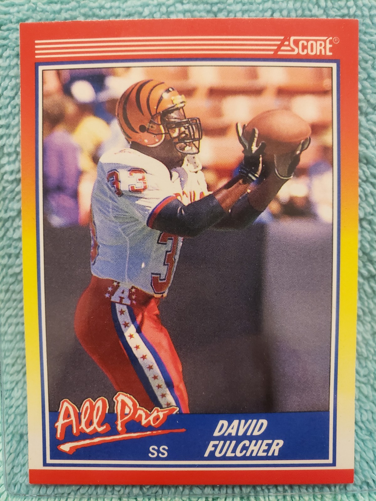1990 SCORE DAVID FULCHER ALL-PRO #565 CINCINNATI BENGALS 