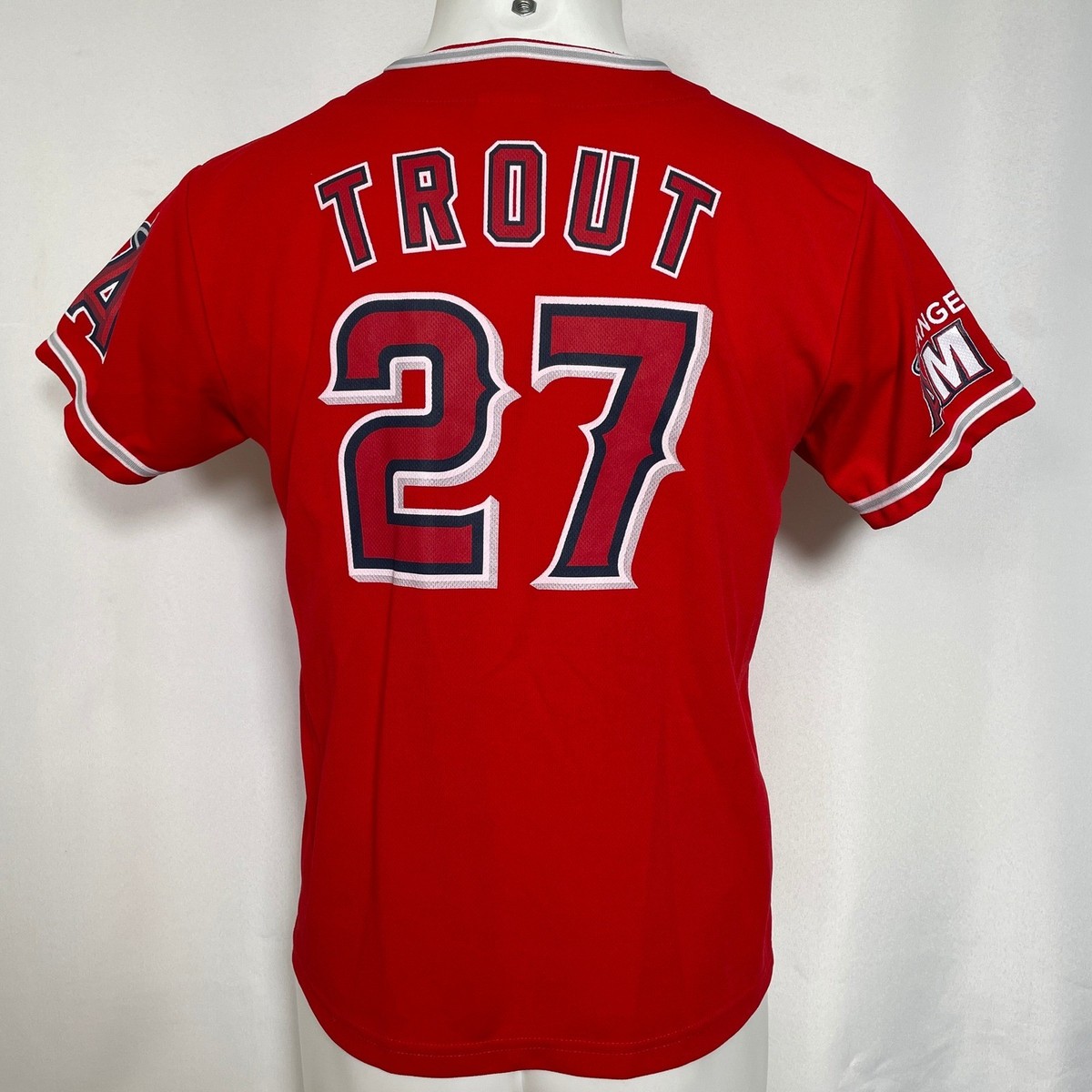 Mike Trout #27 Los Angeles Angels MLB Red SGA Jersey Youth XL | eBay