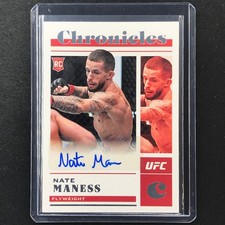 2023 Chronicles UFC NATE MANESS Chronicles Base Set Rookie Signatures Auto #NMS