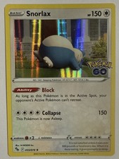 Snorlax 055/078 - Pokemon GO - Holo Rare Pokemon TCG Card - Near Mint-Mint