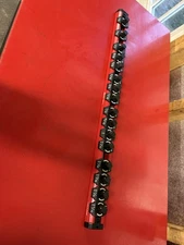 Snap-on Tools Red 1/2" Drive SAE 16 Post Lock-A-Socket Rail LAS12SR