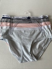 Nautica women  s Underwear 4 Pack Plain Colors Size Large
