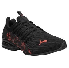 Puma AXELION CITY ESCAPE Mens Sz 8 377221-01 Black Red