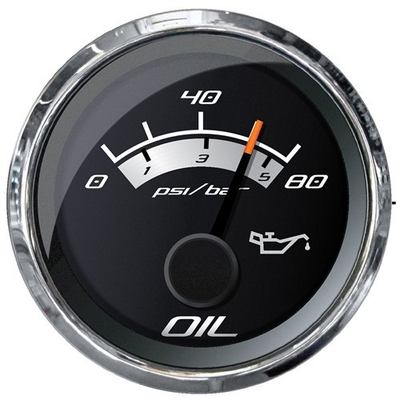 #ad Faria Beede Instruments Platinum 2quot; Oil Pressure Gauge 80 Psi 22024 $73.99