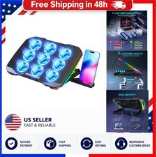 AIMIUZI Laptop Cooling Pad 9 Quiet Fans RGB for 12-17 Inch Gaming Laptop